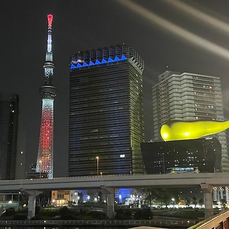 Calum Asakusa Imado Tokyoカルム浅草今戸ツインルーム新築民泊東京浅草隅田川今戸神社近くスカイツリー見えるコンビニコインランドリー近くある浅草駅まで徒歩圏内アクセス便利成田空港羽田空港銀座渋谷東京駅直通 מראה חיצוני תמונה